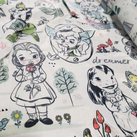 Disney Animators Collection Knit Jacket Button Closure Flower Pin New NWOT 2T - Picture 4 of 16